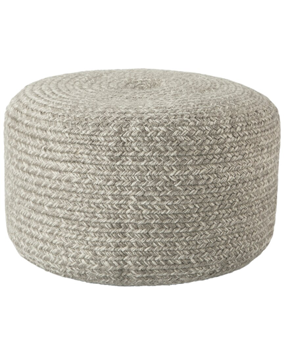 Vibe By Jaipur Living Grayton Indoor/ Outdoor Cylinder Pouf In Gray