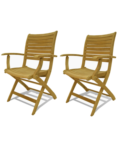 Shop Amazonia Teak Set Of 2 Chairs