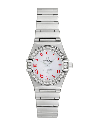 Shop Omega Women's Constellation Mini Diamond Watch