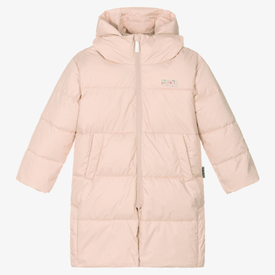 Shop Molo Girls Pale Pink Puffer Coat