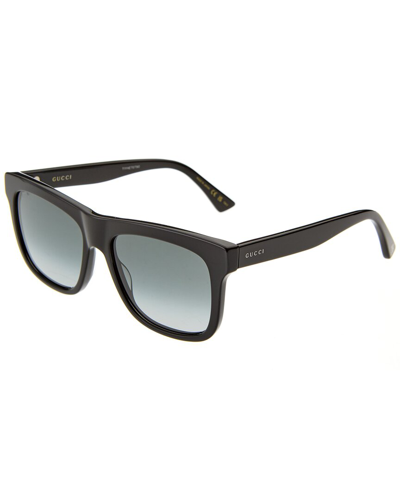 Shop Gucci Unisex Gg0158sn 54mm Sunglasses In Black