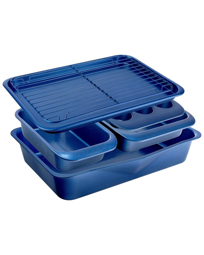 Shop Gotham Steel Granitestone 6pc Stackable Bakeware Set In Blue