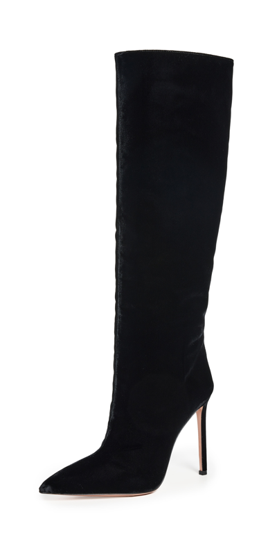 Shop Aquazzura So Matignon Boots 105mm Black