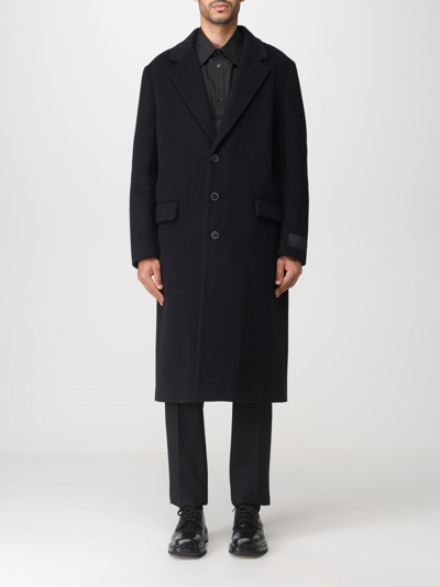 Shop Valentino Classic Coat In Black