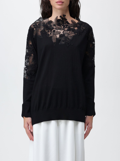 Shop Ermanno Scervino Sweater  Woman Color Black