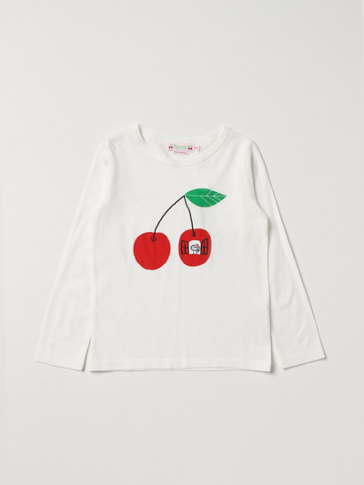 Shop Bonpoint Cotton T-shirt With Print In White