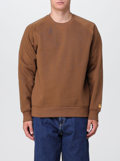 Shop Carhartt Sweatshirt  Wip Men Color Brown