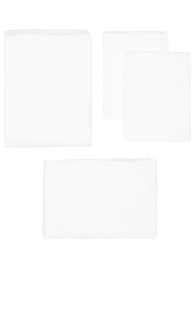 Shop Hawkins New York Essential Percale Bedding King Sheet Set In White