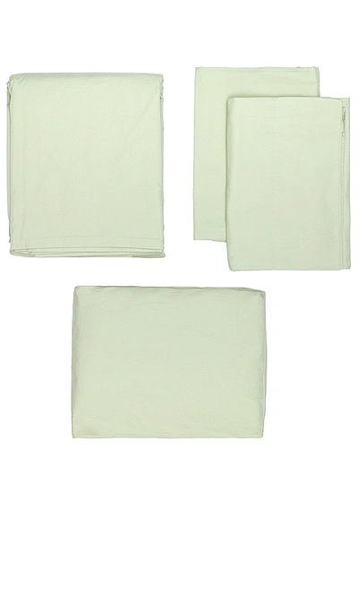 Shop Hawkins New York Essential Percale Bedding King Sheet Set In Sage