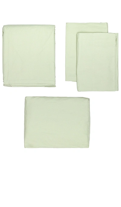 Hawkins New York Essential Percale Bedding King Sheet Set In Sage