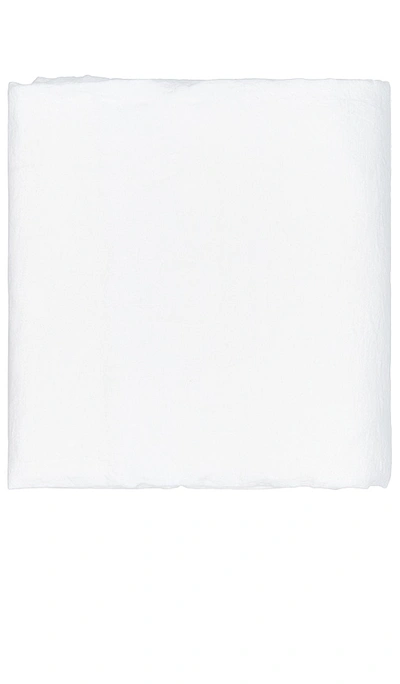 Hawkins New York Simple Linen Queen Duvet Cover In White