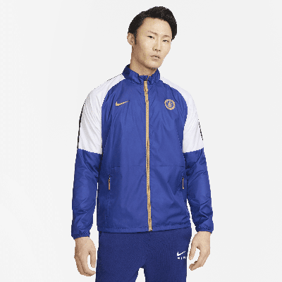 Shop Nike Chelsea Fc Repel Academy Awf  Men's Soccer Jacket In Blue