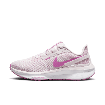 Shop Nike Women's Structure 25 Road Running Shoes In Pink