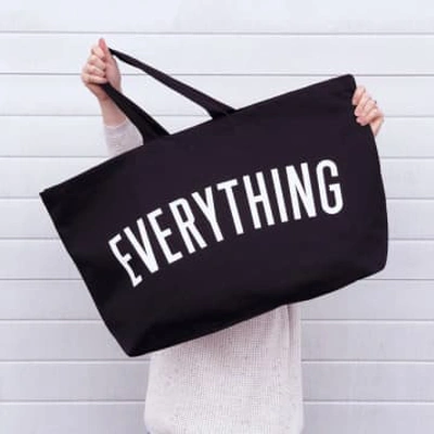 Shop Alphabet Bags Black  Everything Printed Really Big Bag