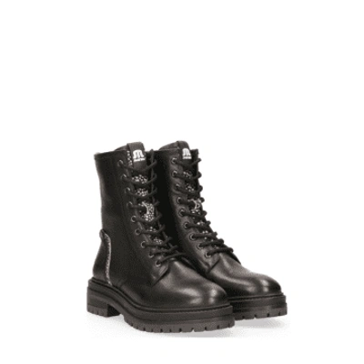 Shop Maruti Pixel Black Bonnie Leather Boots