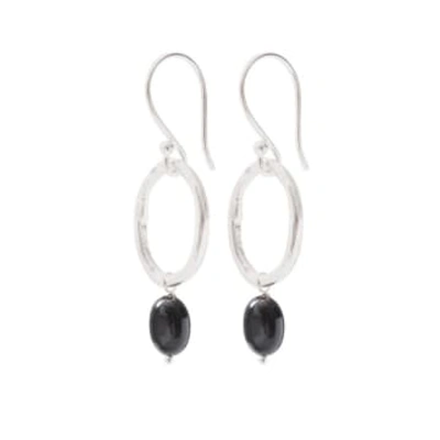 Shop A Beautiful Story Graceful Black Onyx Silver Earrings