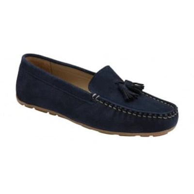Shop Ravel Bute Loafer In Navy In Blue