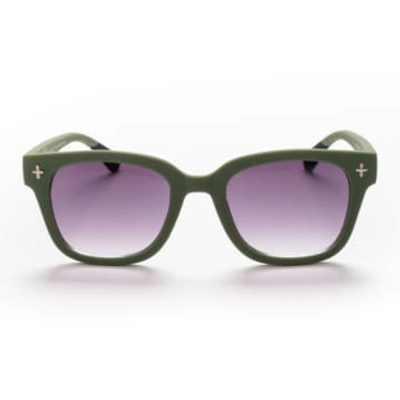 Shop Okkia Giovanni Green Black Sunglasses