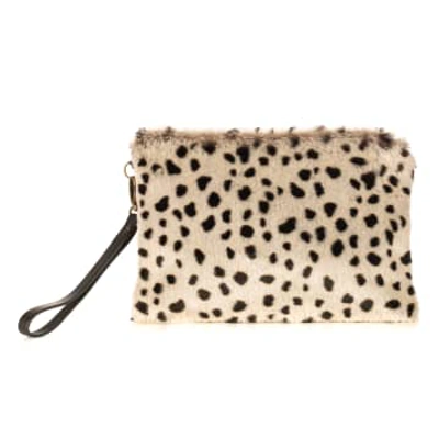 Shop Helen Moore Appaloosa Faux Fur Clutch Bag With Wrist Strap