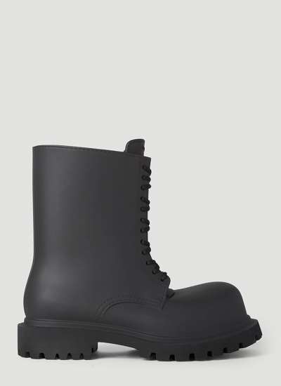 Shop Balenciaga Xl Army Boots In Black