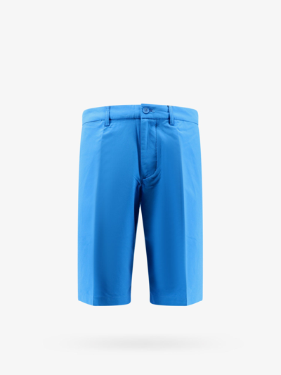 Shop J. Lindeberg Bermuda Shorts In Blue