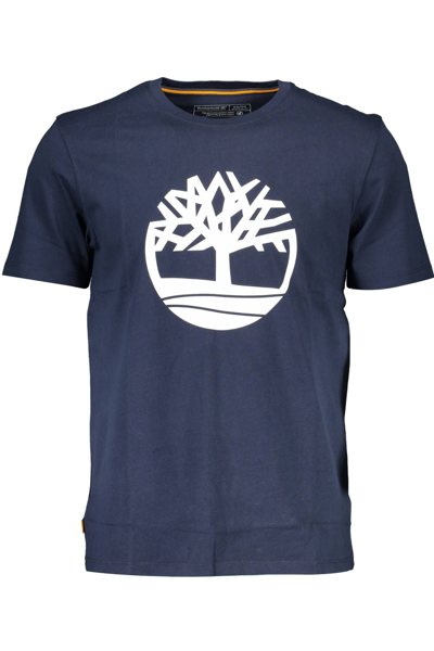 Timberland Blue Cotton T-shirt | ModeSens