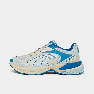 Shop Puma Men's Velophasis Casual Shoes In Warm White/blue