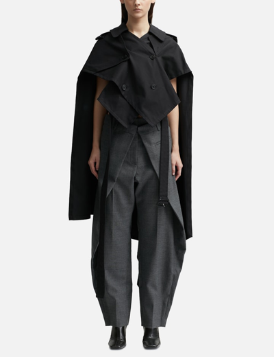 Shop Jw Anderson Trench Cape In Black
