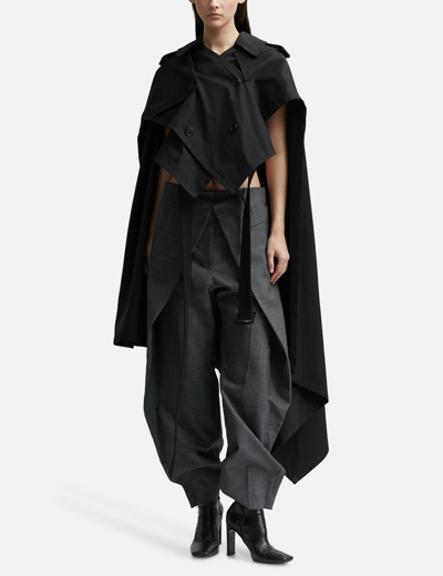 Shop Jw Anderson Trench Cape In Black