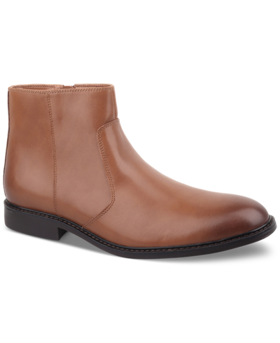 Shop Alfani Men's Liam Side-zip Boots, Created For Macy's In Brown