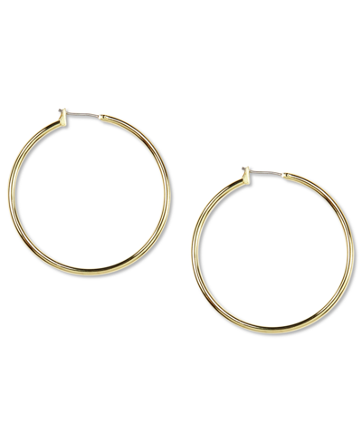 Anne Klein Gold-tone Large Hoop Earrings In Gold