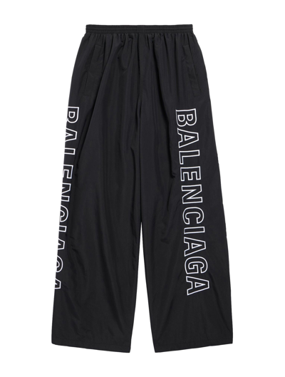 Shop Balenciaga Outline Suit Pants In Black