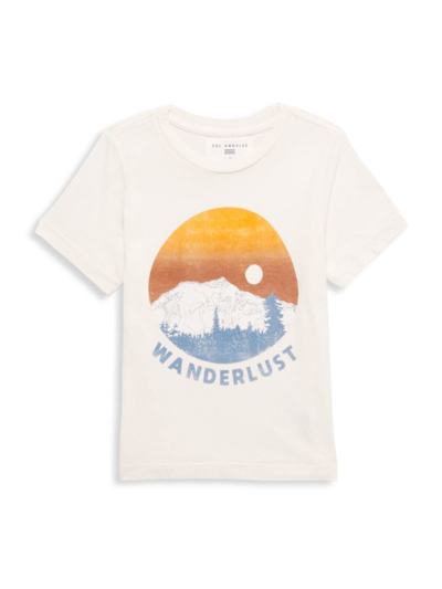 Shop Sol Angeles Little Kid's & Kid's Wanderlust Crewneck T-shirt In White