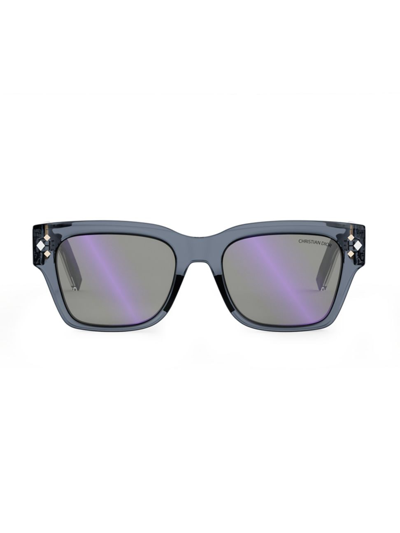 Shop Dior Men's Cd Diamond S2i 54mm Geometric Sunglasses In Green