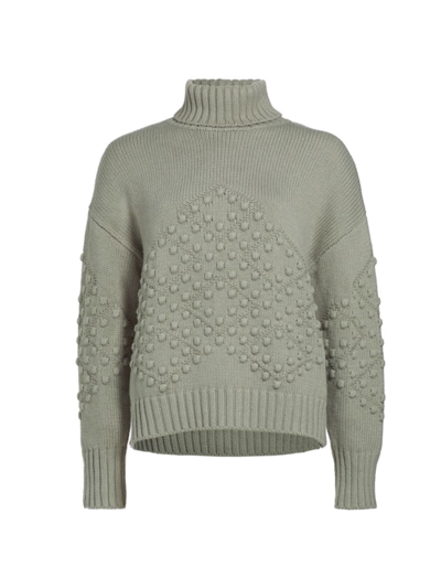 Shop Splendid Women's Elvira Cotton-blend Turtleneck Sweater In Juniper