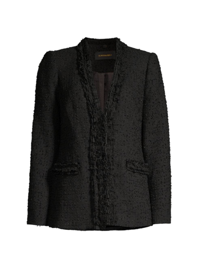Shop Kobi Halperin Women's Lola Tweed Jacket In Black