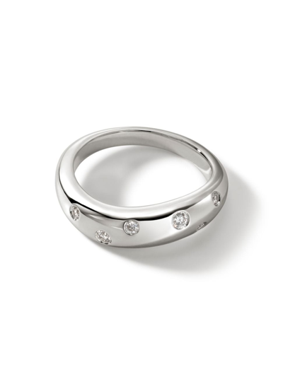Shop John Hardy Women's Surf Sterling Silver & Diamond Ring