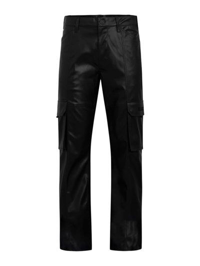 Shop Hudson Men's Walker Cargo Kick Faux Leather Pants In Phantom