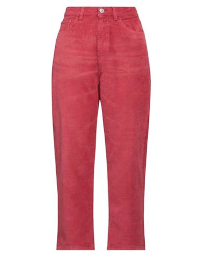 Shop Haikure Woman Pants Brick Red Size 27 Cotton, Elastane