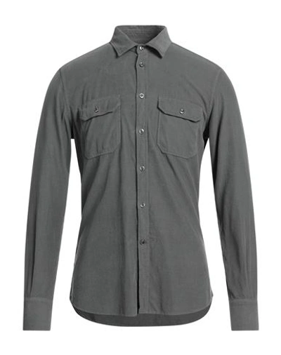 Shop Glanshirt Man Shirt Lead Size 15 ½ Cotton In Grey
