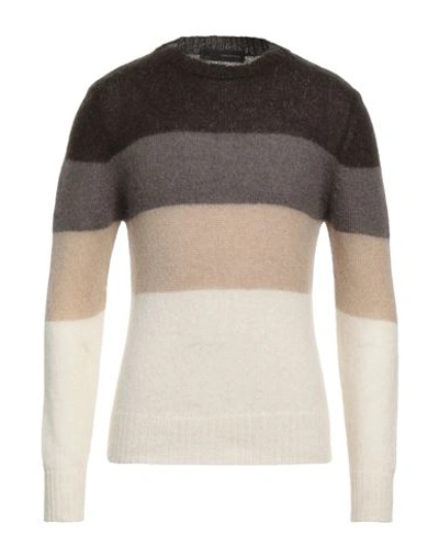 Tagliatore Man Sweater Dark Green Size 44 Merino Wool, Cotton, Nylon, Wool In Green
