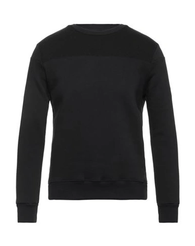 Shop Three Stroke Man Sweatshirt Black Size S Cotton, Polyester