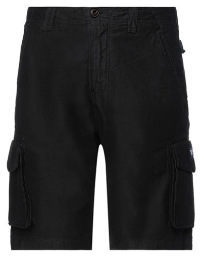 Shop Three Stroke Man Shorts & Bermuda Shorts Black Size 33 Cotton
