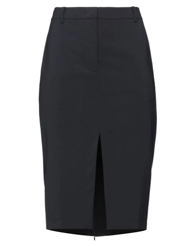Shop N°21 Woman Midi Skirt Black Size 8 Polyester, Wool, Elastane