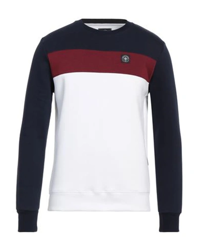 Shop Three Stroke Man Sweatshirt Navy Size S Cotton, Polyester In Navy Blue