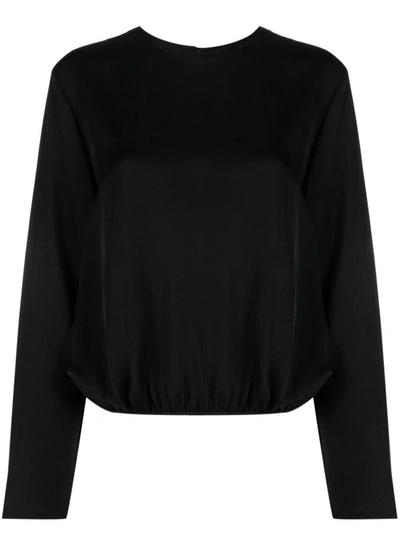 Shop Theory Cape Blouse In Black