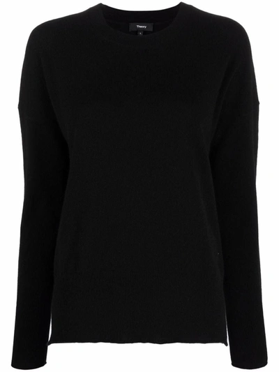 Shop Theory Karenia Sweater In Cashmere In Black