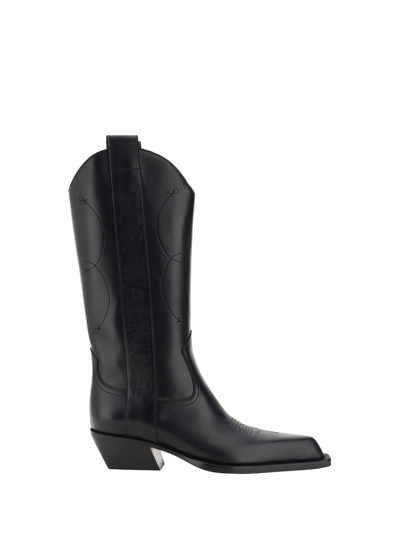Shop Off-white Ankle Boots In Black Blac