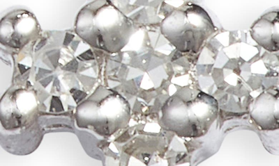 Meira T Diamond Cross Stud Earrings In White