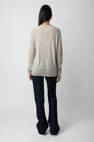 Zadig & Voltaire Kaschmirpullover River In Sugar Multico